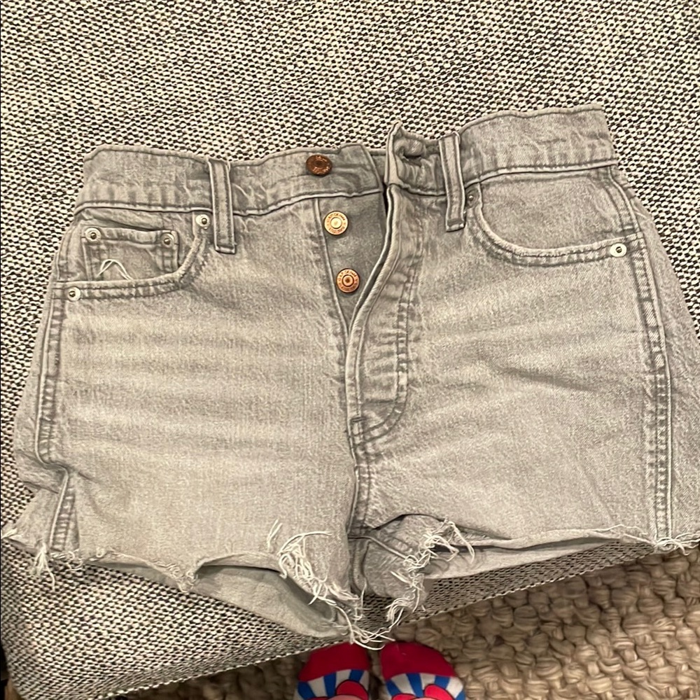 Gray Denim Women's Shorts